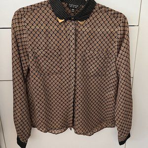Topshop shirt with decorative collar